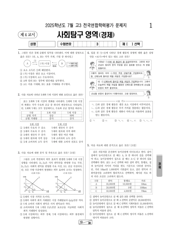 2025년 7월 고3 경제