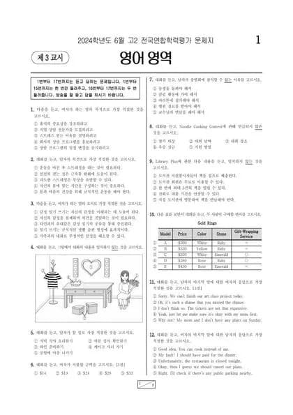 2024년 6월 고2 영어 썸네일 이미지