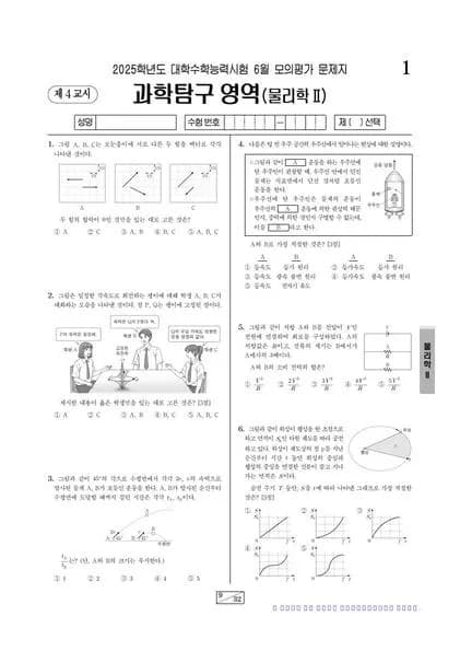 2025년 6월 고3 과학탐구 물리학 II 썸네일 이미지