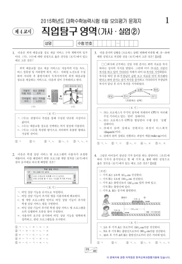 2015학년도 6월 모평(평가원) 가사실업2