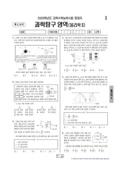 2025학년도 수능 물리학 II
