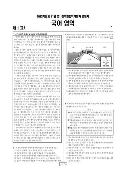 2023년 11월 고1 국어 썸네일 이미지