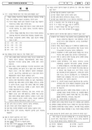 2024년 국가공무원 9급 국어 (가) 썸네일 이미지