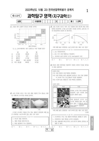 2023년 10월 고3 과학탐구 지구과학 II