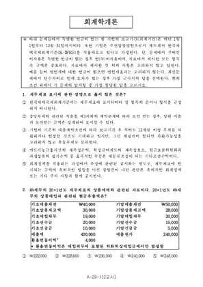 2016년 제53회 세무사 1차 2교시 회계학개론, 상법