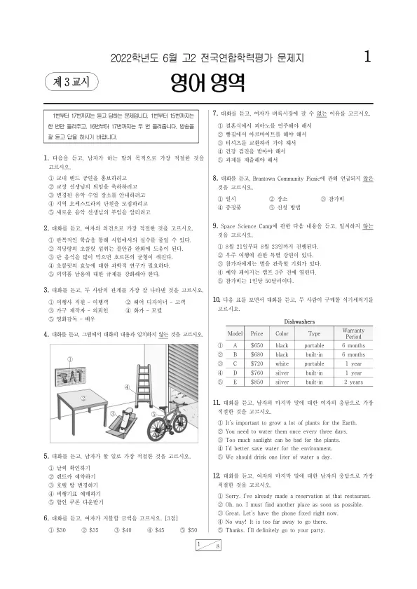 2022년 6월 고2 영어