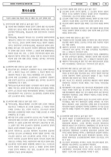 2023년 국가공무원 9급 형사소송법 (나)