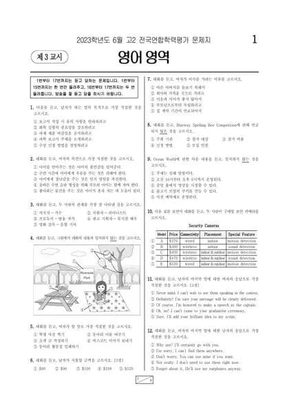 2023년 6월 고2 영어 썸네일 이미지