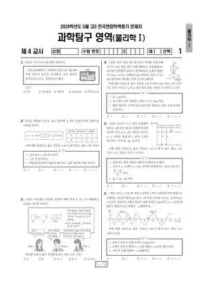 2024년 5월 고3 과학탐구 물리학 I