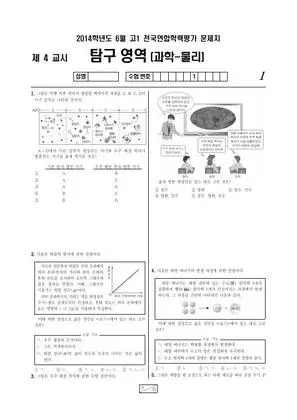 2014년 6월 고1 물리