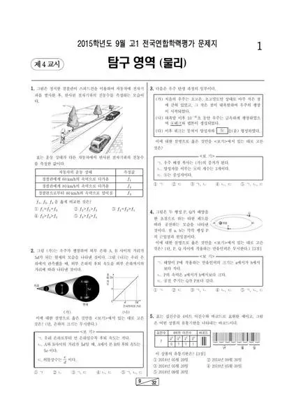 2015년 9월 고1 물리