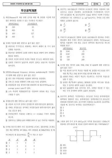 2023년 국가공무원 9급 무선공학개론 (나)
