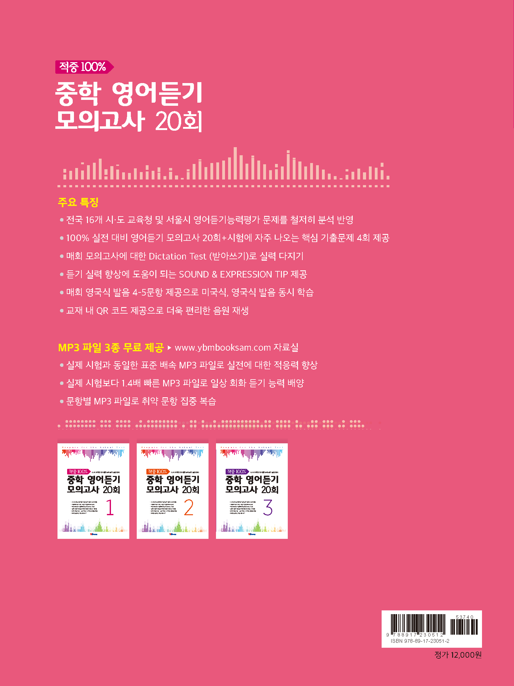 적중 중학 영어듣기 모의고사 20회 Level 1 2