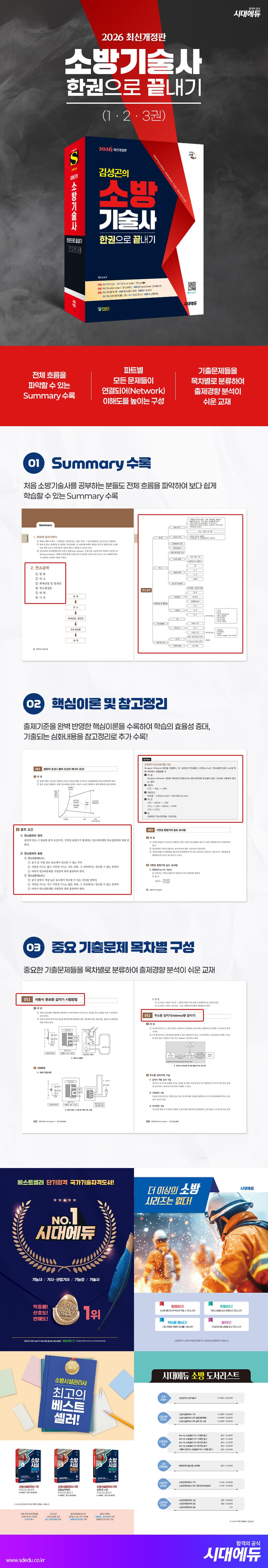 2026 시대에듀 김성곤의 소방기술사 한권으로 끝내기 2