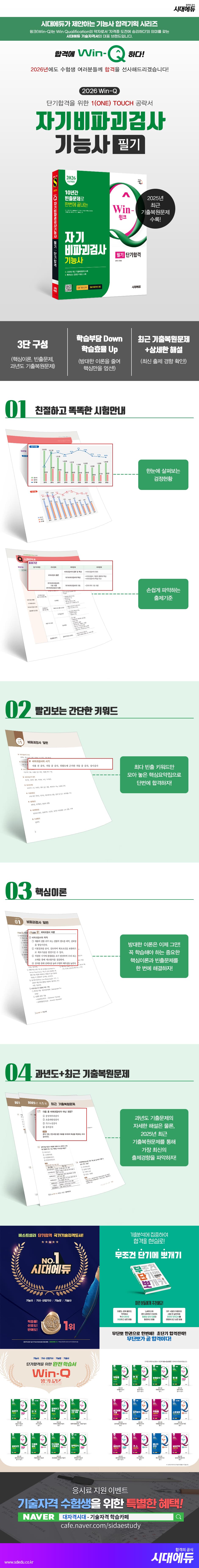 2026 시대에듀 Win-Q 자기비파괴검사기능사 필기 단기합격 2