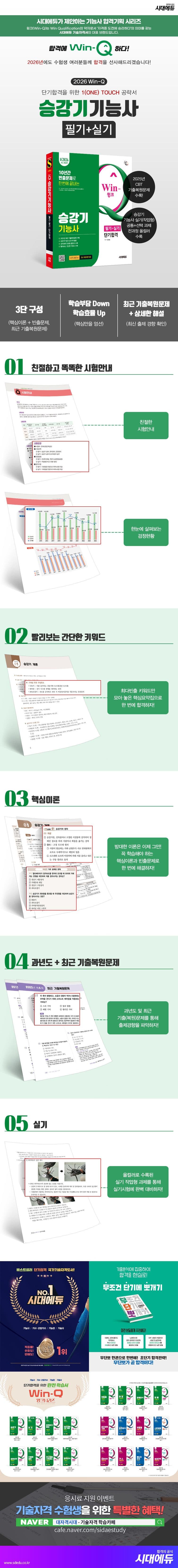 新2026 시대에듀 Win-Q 승강기기능사 필기+실기 단기합격 2