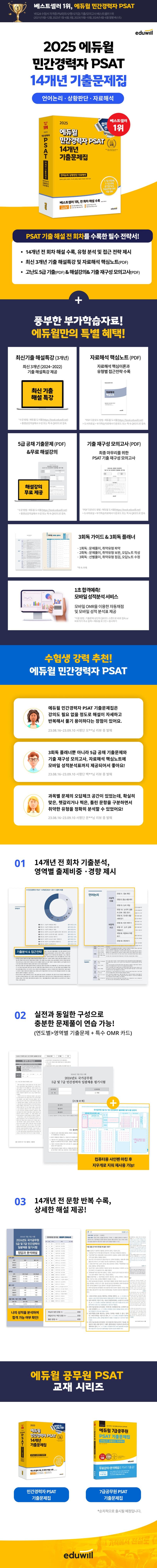2025 에듀윌 민간경력자 PSAT 14개년 기출문제집 2
